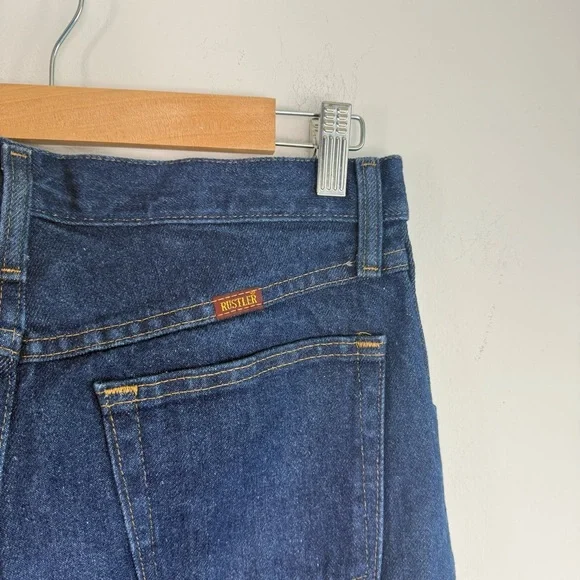 Rustler Jeans 30x32 Straight Leg Blue Indigo Denim Jeans - Picture 3 of 5